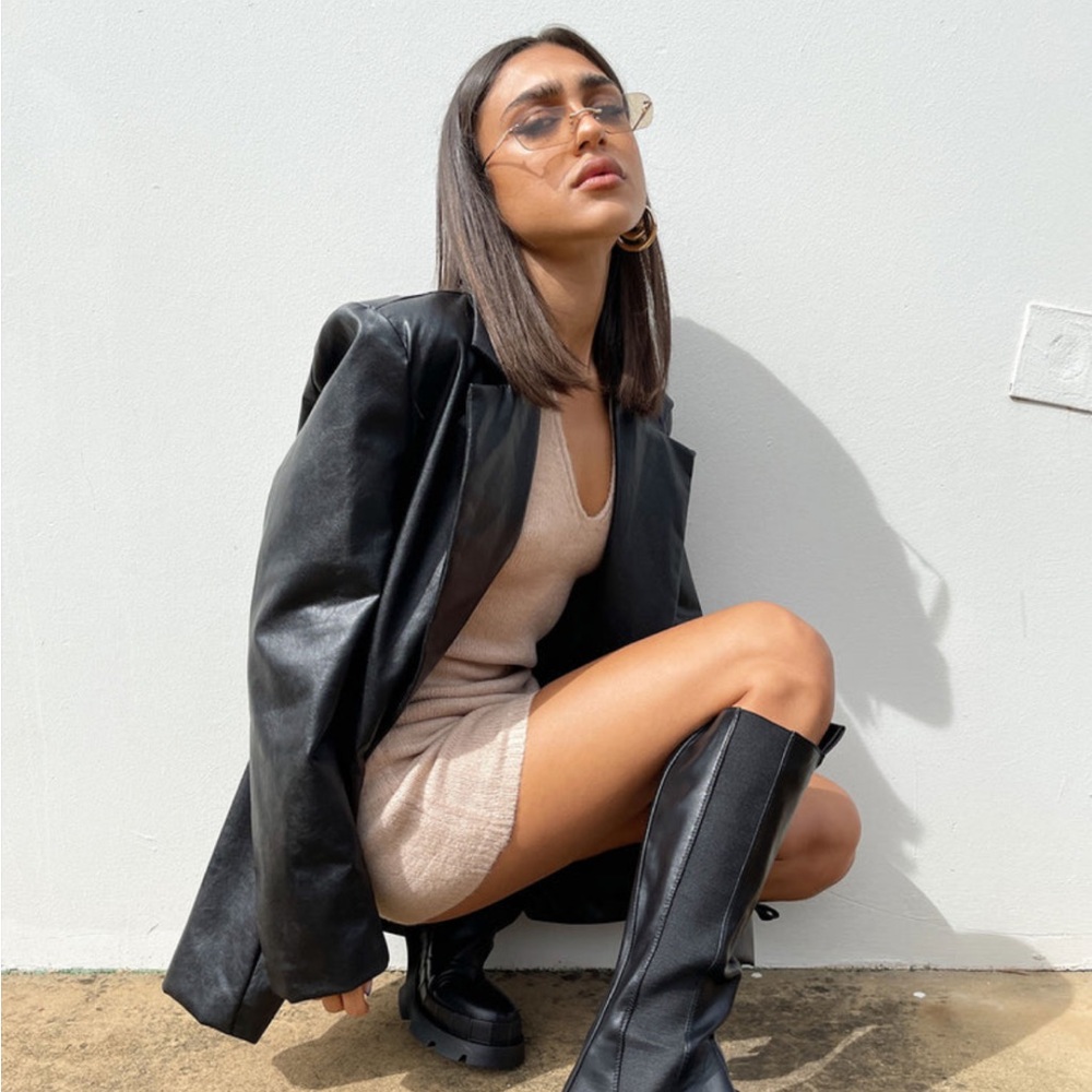 Princess polly vegan leather blazer (Jocelyn)